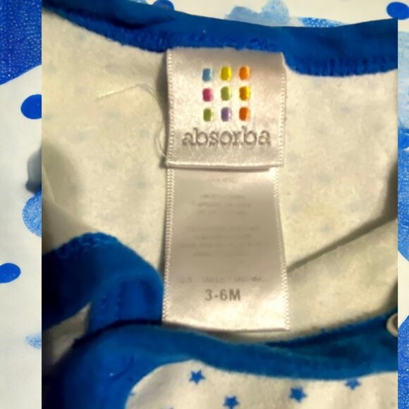 Absorba Cotton Appliqué Design One Piece Footie - Picture 2 of 8